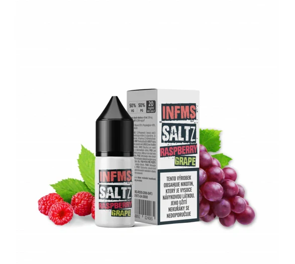 Infamous Saltz Raspberry Grape (Malina a hroznové víno) 10ml 20mg