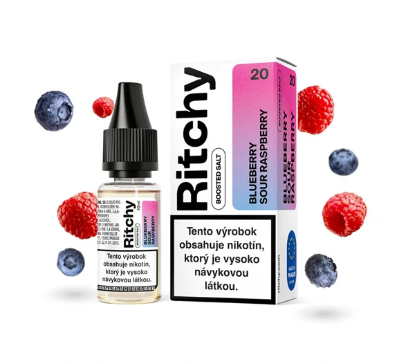 Ritchy Salt Blueberry Sour Raspberry (Nakyslá borůvka s malinou) 10ml