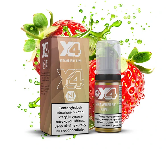X4 Bar Juice Strawberry Kiwi (Jahoda a kiwi) 10ml