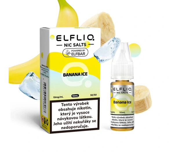 Elfliq Salt Banana Ice (Ledový banán) 10ml 10mg/20mg