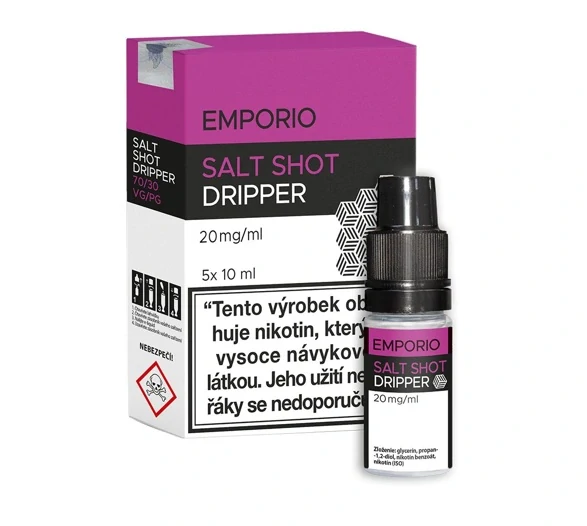 Emporio Salt Shot Dripper (70VG/30PG) 5x10ml 20mg
