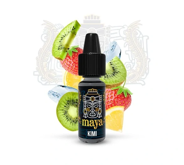 Příchuť Maya: Kimi (Jahoda, citron a kiwi)