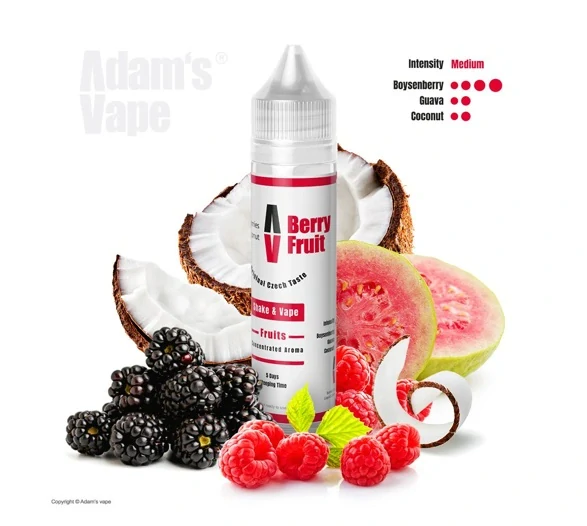Příchuť Adam's Vape S&V: Berry Fruit (Bobulovité plody s kokosem)