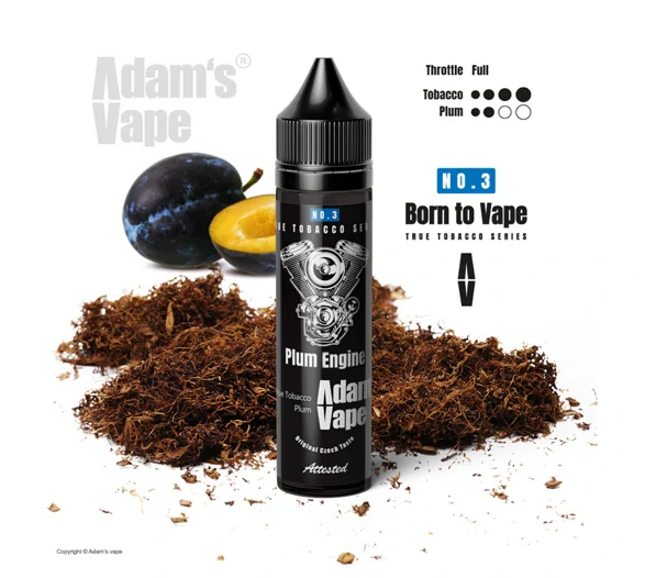 Příchuť Born to Vape S&V: Plum Engine (Opravdový tabák se švestkou)