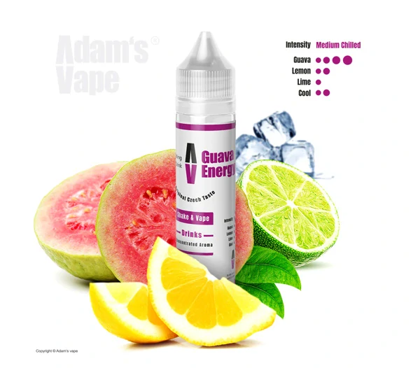 Příchuť Adam's Vape S&V: Guava Energy (Guavový energy drink)