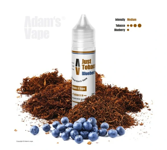 Příchuť Adam's Vape S&V: Just Tobacco Blueberry (Tabák s borůvkou)