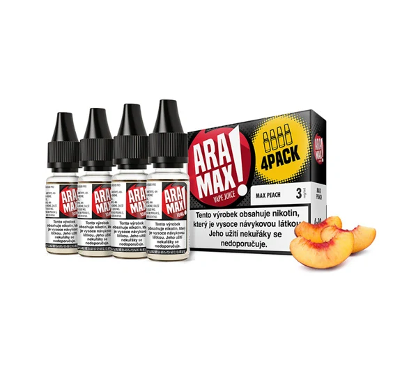 Aramax Max Peach (Broskev) 4x10ml