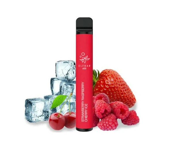 Elfbar 600 Disposable Pod Kit (Strawberry Raspberry Cherry Ice)