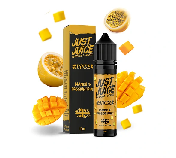 Příchuť Just Juice S&V: Mango & Passion Fruit (Mango & marakuja)
