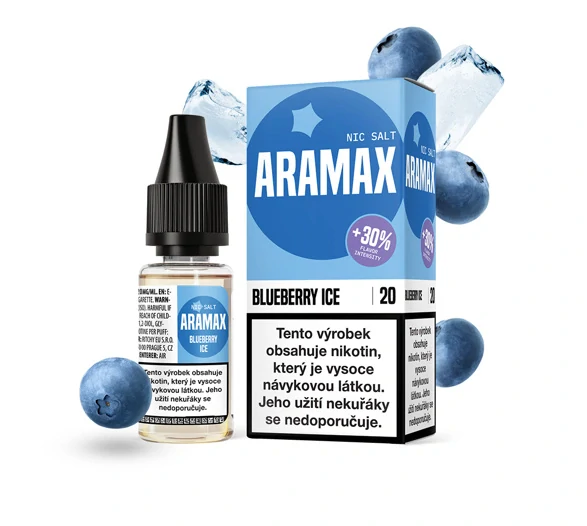 Aramax Salt Blueberry Ice (Ledová borůvka) 10ml