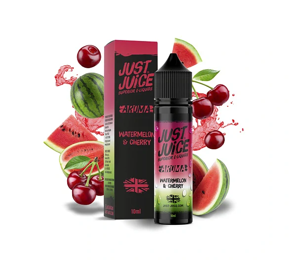 Příchuť Just Juice S&V: Watermelon & Cherry (Vodní meloun & třešeň)