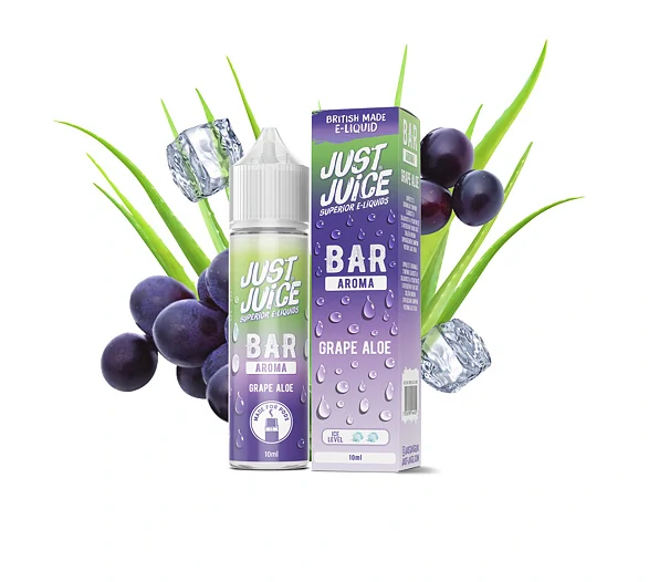 Příchuť Just Juice Bar Range S&V: Grape Aloe (Hroznové víno & aloe vera)