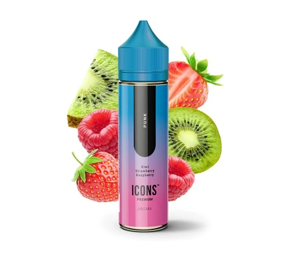 Příchuť ProVape Icons S&V: Punk (Kiwi, jahoda, malina)