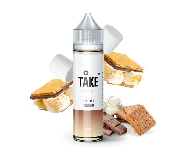 Příchuť ProVape Take Mist S&V: S'More Me (Grahamové sušenky s marshmallow a čokoládou)