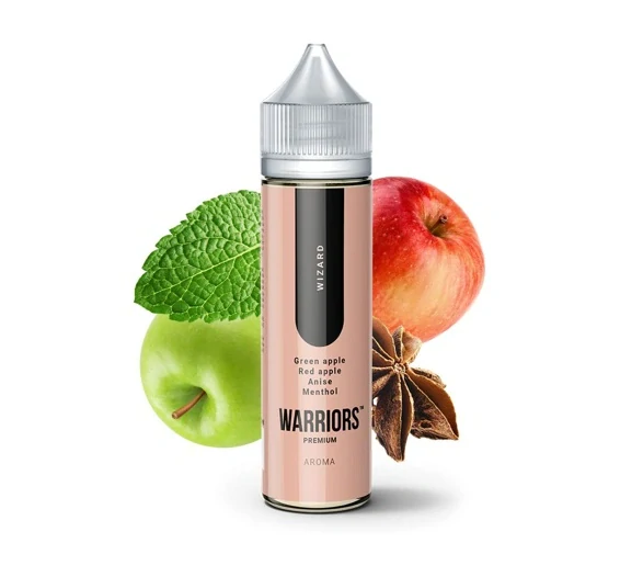 Příchuť ProVape Warriors S&V: Wizard (Zelené jablko, červené jablko, anýz, mentol)