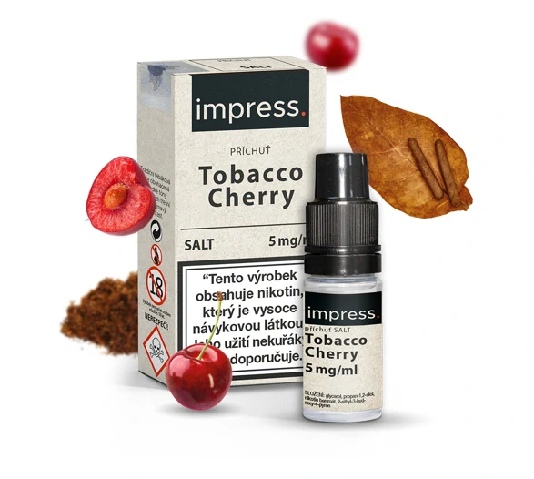 Impress Salt Tobacco Cherry (Tabák s třešní) 10ml