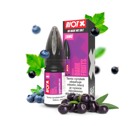 RIOT X Salt Dark Fruits (Tmavá bobulovitá směs) 10ml