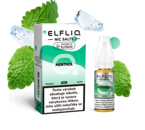 Elfliq Salt Menthol (Chladivý mentol) 10ml 10mg/20mg