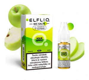 Elfliq Salt Sour Apple (Nakyslé jablko) 10ml 10mg/20mg