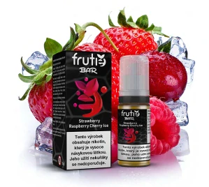 Frutie Bar Juice Strawberry Raspberry Cherry Ice (Ledová jahoda, malina a třešeň) 10ml