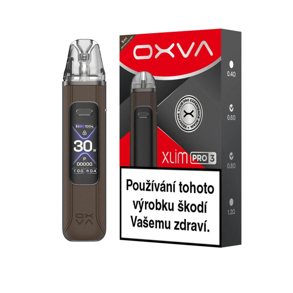 OXVA Xlim Pro 3 Pod Kit (Brown Leather)