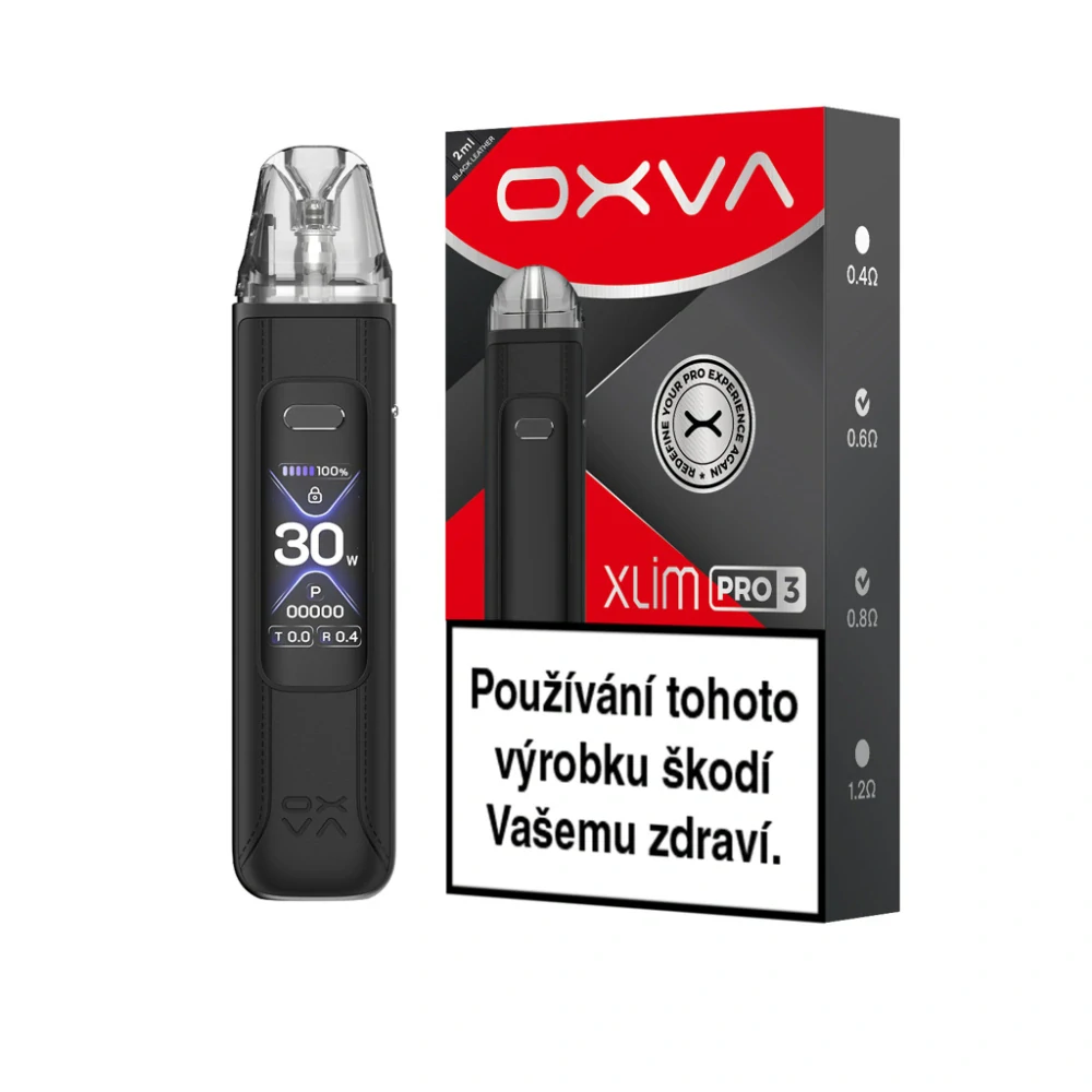OXVA Xlim Pro 3 Pod Kit (Black Leather)