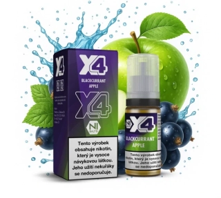 X4 Bar Juice Blackcurrant Apple (Černý rybíz s jablkem) 10ml