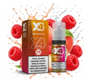 X4 Bar Juice White Peach Razz (Broskev s malinou) 10ml