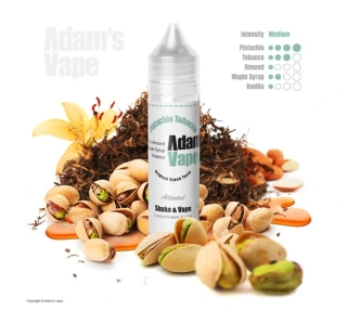 Příchuť Adam's Vape S&V: Pistachio Tobacco (Pistáciový tabák s mandlemi a sirupem)