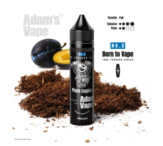 Příchuť Born to Vape S&V: Plum Engine (Opravdový tabák se švestkou)