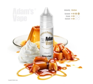 Příchuť Adam's Vape S&V: Caramel Pudding (Smetanová chuť karamelového zákusku)