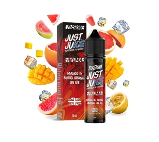 Příchuť Just Juice S&V: Fusion Mango & Blood Orange On Ice (Ledové mango & červený pomeranč)