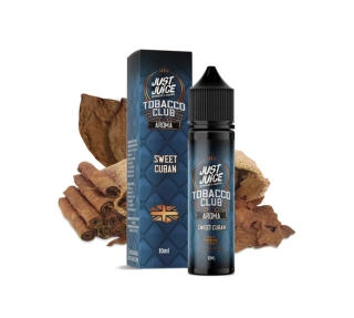 Příchuť Just Juice S&V: Tobacco Sweet Cuban (Kubánský doutníkový tabák)